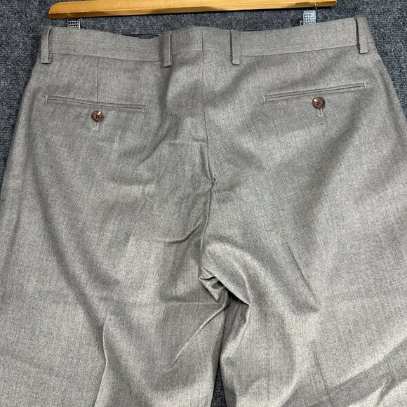 Lauren Ralph Lauren Pants Men 34 Trim Fit Gray Wool Flat Pockets Straight Leg - Picture 6 of 6